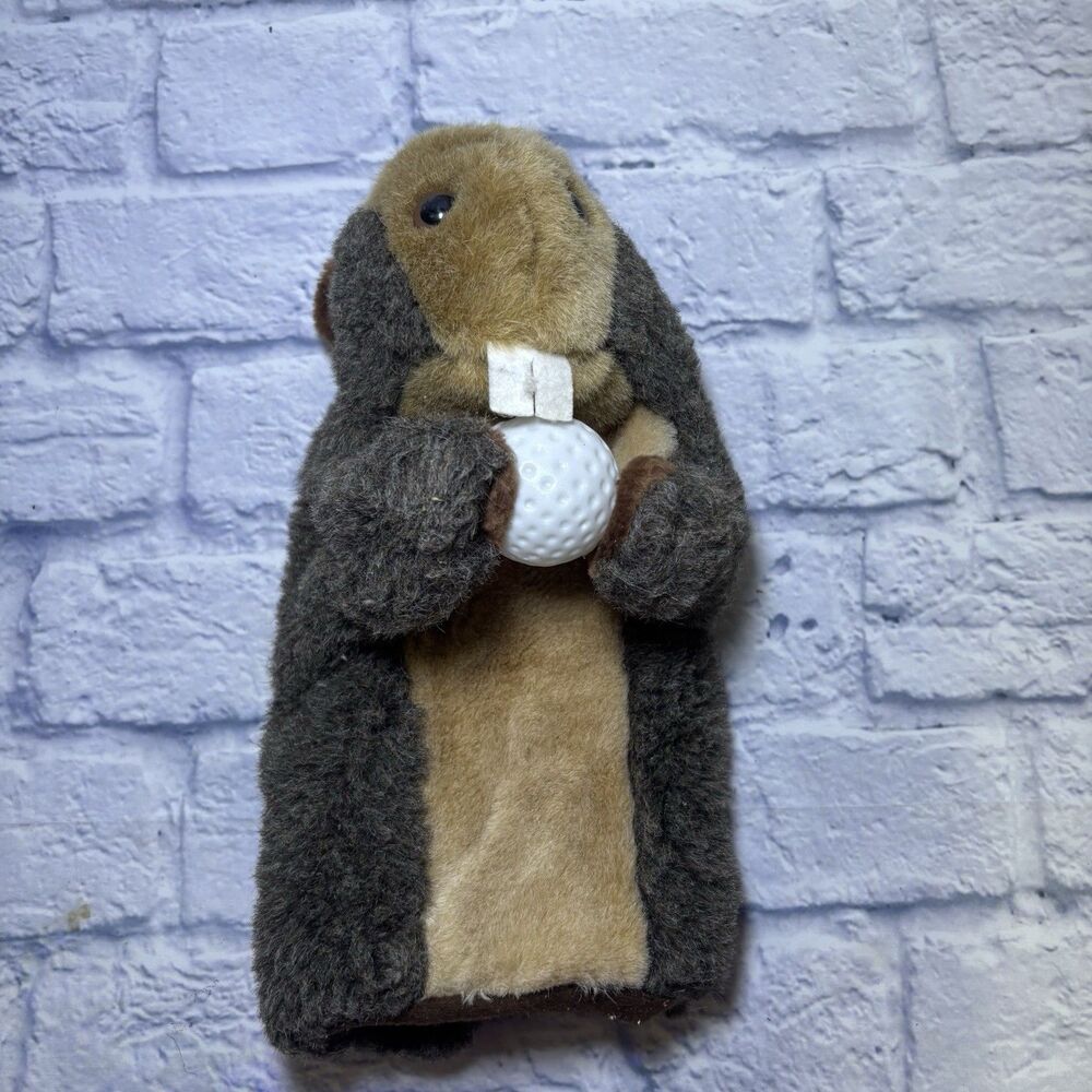 Caddyshack Plush Gopher Golf Club Head Cover Groundhog Golfing Golf Course - Picture 6 of 7